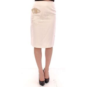 Andrea Incontri Embroidered Pencil Skirt GSS10716 Women White Skirts